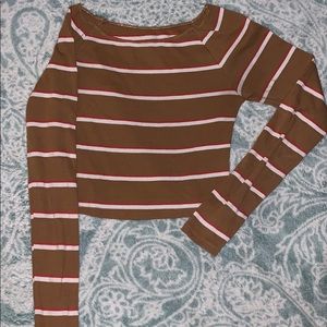 Stripey Cropped Longsleeve🥀